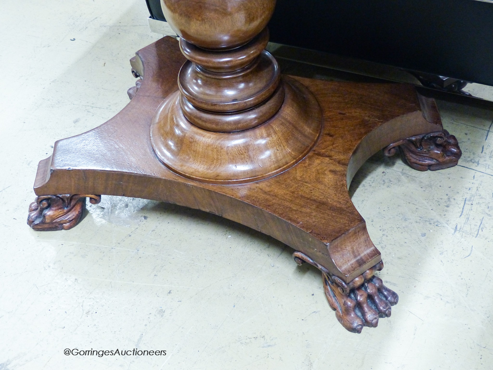 A 19th century rectangular mahogany folding card table, width 89cm, depth 44cm, height 78cm